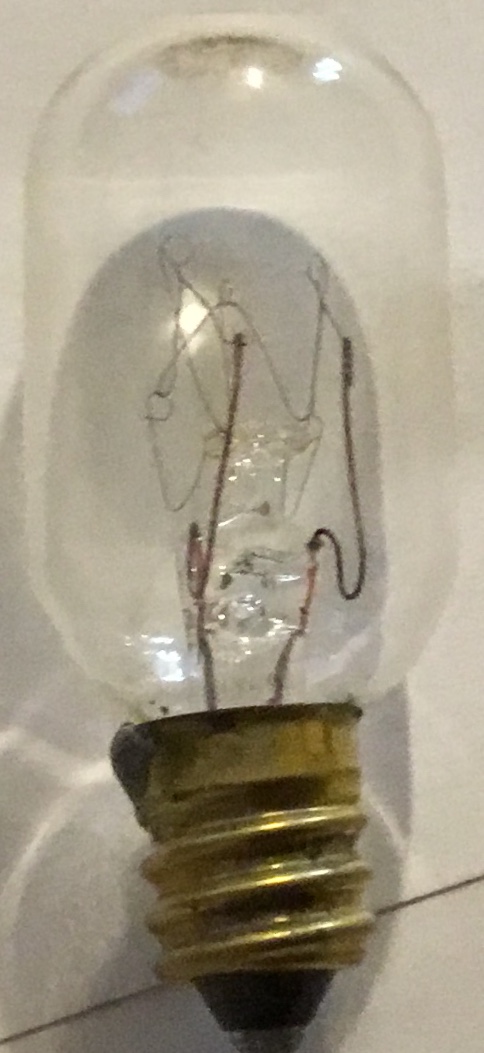 Curtis Models 2 and 9 light bulb