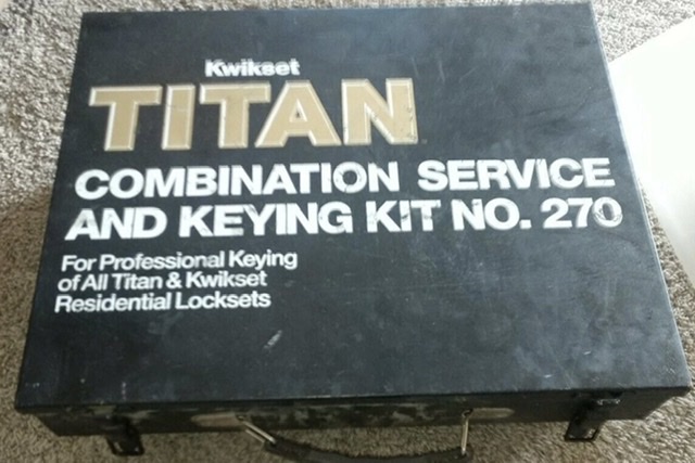 Almost new Titan/Kwikset #270 Service/Keying Kit