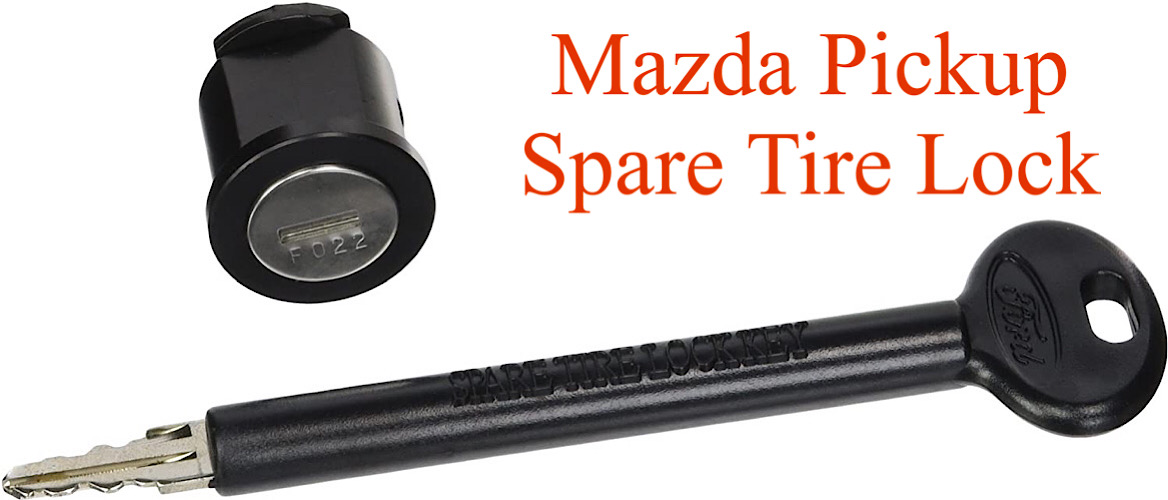 Sale: Mazda Spare Tire lock, same as Ford but with Mazda logo.