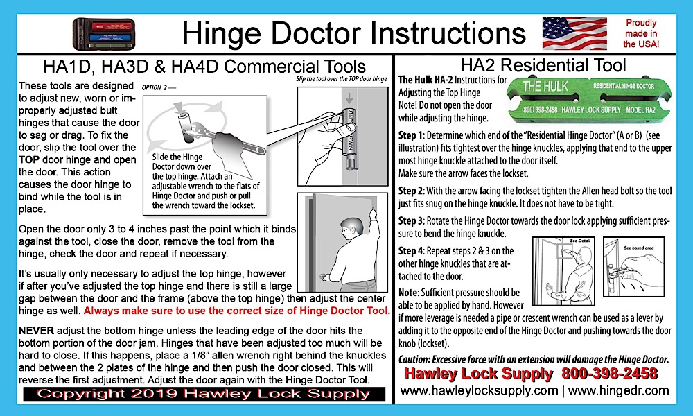 Sale: Hinge Doctor full set HA1234D, New Notched Version, with free case and updated