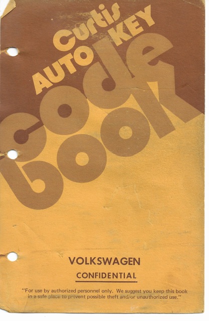 Just added: Used VW Code book #19800