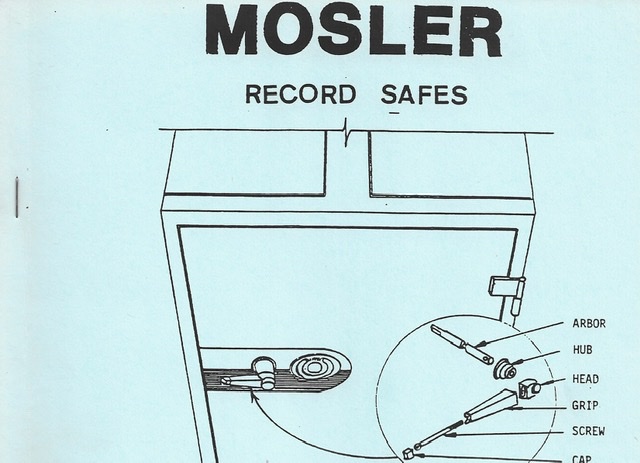 Used: Mosler Record Safe guide (Restricted to lock and safe techs)