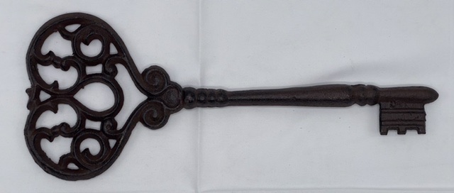 New: Large Cast Iron Metal Skeleton Key (14� x 5.75�)