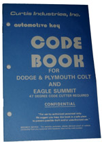 Automotive Key Code Book for Dodge & Plymouth Colt & Eagle Summit  Revised Edition