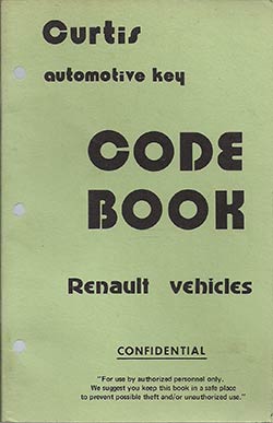 Renault Code Book (used)