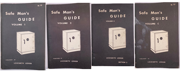 Sale: Volumes 1-4 Locksmith Ledger Safeman books (used)