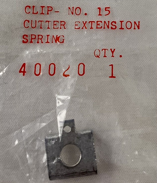 Extension spring clip #40020