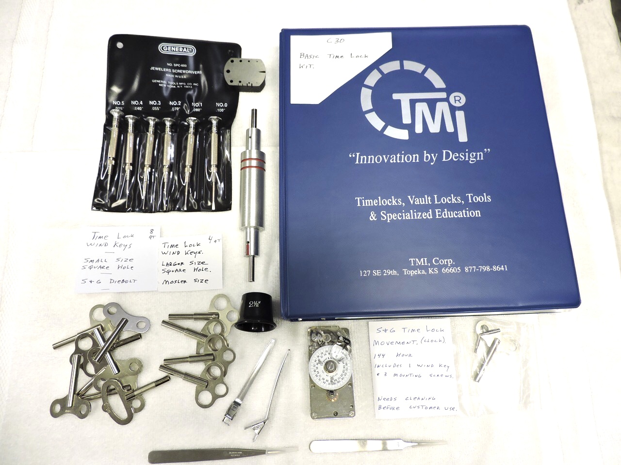 Barely used: Timemaster Timelock servicing course, tools, keys,  plus timelock! (Restricted to locks