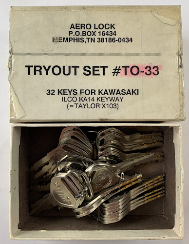 To-33 used Aero tryout, Kawasaki KA14/X103.(32 keys)