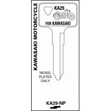Kawasaki KA29/KW14 Keyblanks (10 pack) Nickel Plated