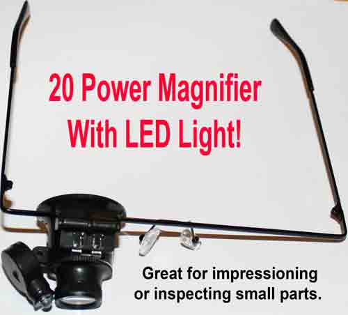 New: 20 power Magnifying Loupe with LED