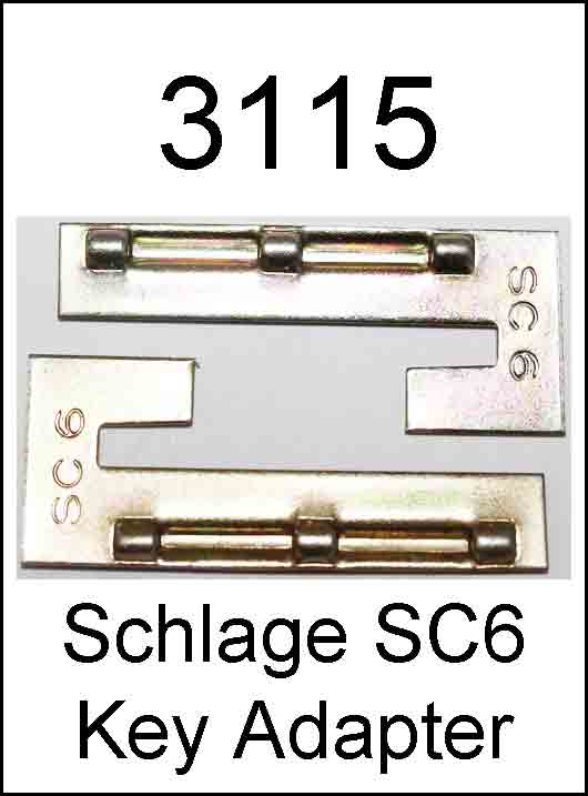 Curtis 2000/3000 Schlage Wafer Key Adapter SC 6 #3115