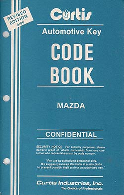 Mazda Curtis 15 Code Book (20448) used