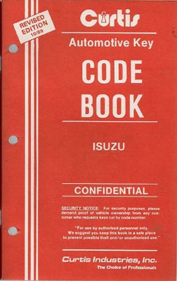 Curtis 1989 Isuzu code book (used)