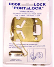 Port-A-Lock, travel door lock or strengthen your door with 2� screws.